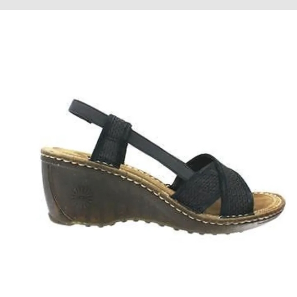 Ugg Australia Women's Blue Wedge Sandal Shoe - Picture 2 of 2